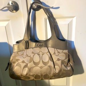 Taupe Coach Handbag